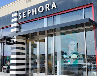 Beauty The front of a Sephora store